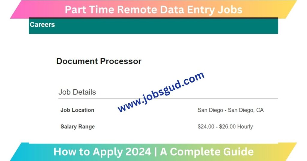 Best Part Time Remote Data Entry Jobs