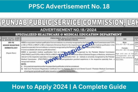 New PPSC Advertisement No. 18 Jobs Oline Apply