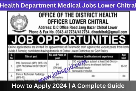 Health Department Medical Jobs Lower Chitral Online Apply 2024